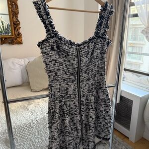 Oscar de la Renta Tweed Mini Day Dress